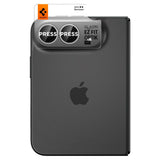 Spigen iPhone Duo Glass tR EZ Fit Optik Pro Kamerabeskytter - 2 stk - Hvid