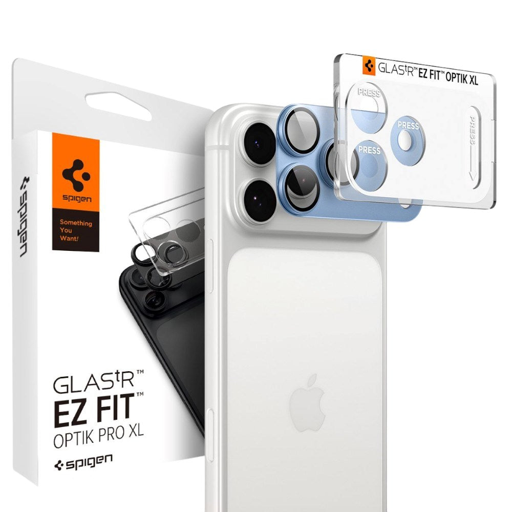iPhone 18 Pro Max / 17 Pro Max Spigen Glass tR EZ Fit Optik Pro XL Kamerabeskytter - Blå