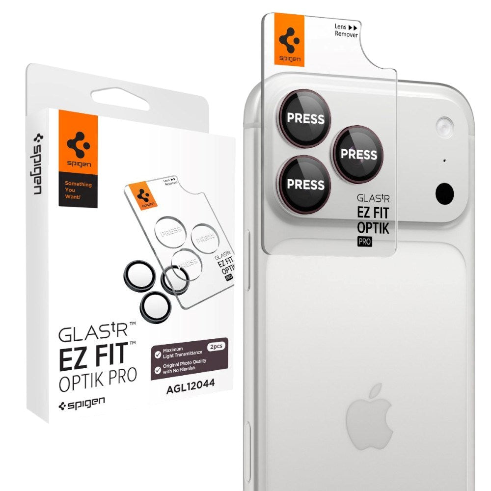 iPhone 18 Pro / 18 Pro Max Spigen Glass tR EZ Fit Optik Pro Kamerabeskytter - 2 stk - Lilla