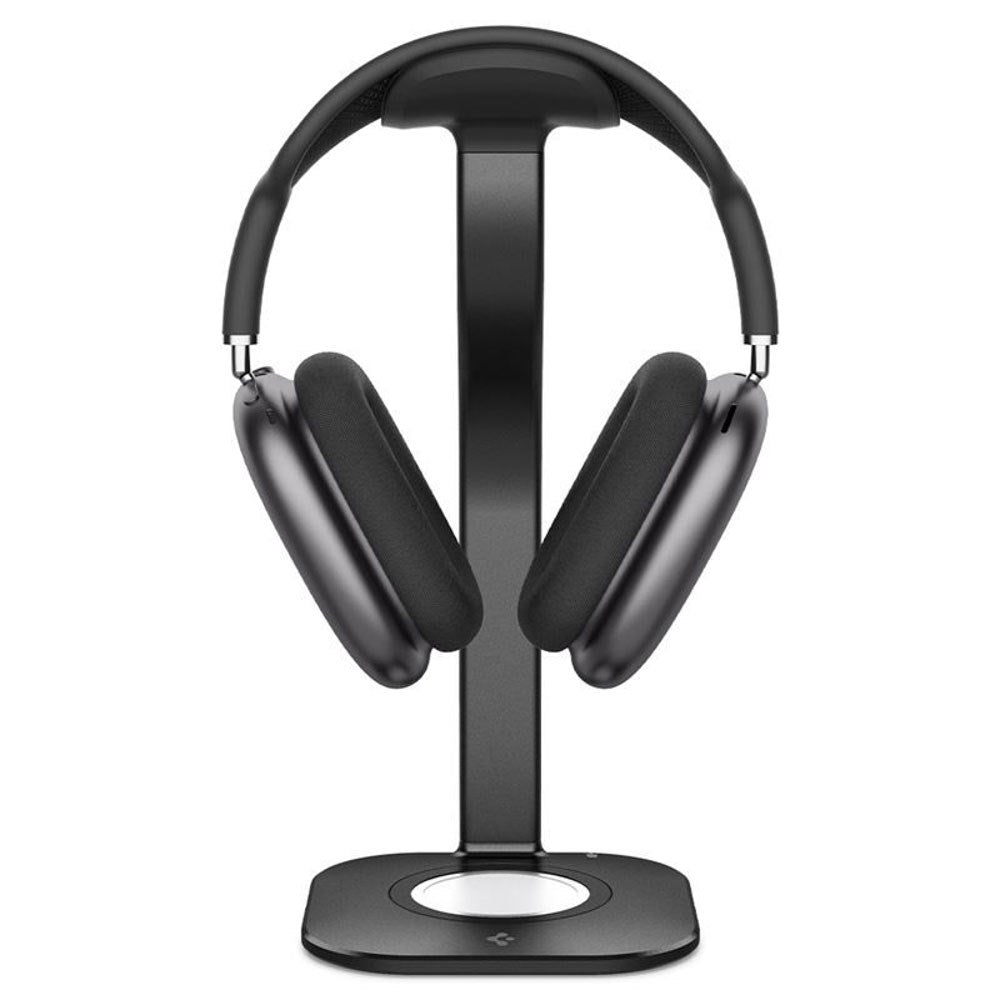 Spigen Stander m. Opladning til Mobil & AirPods Max - MagSafe Kompatibel - Sort
