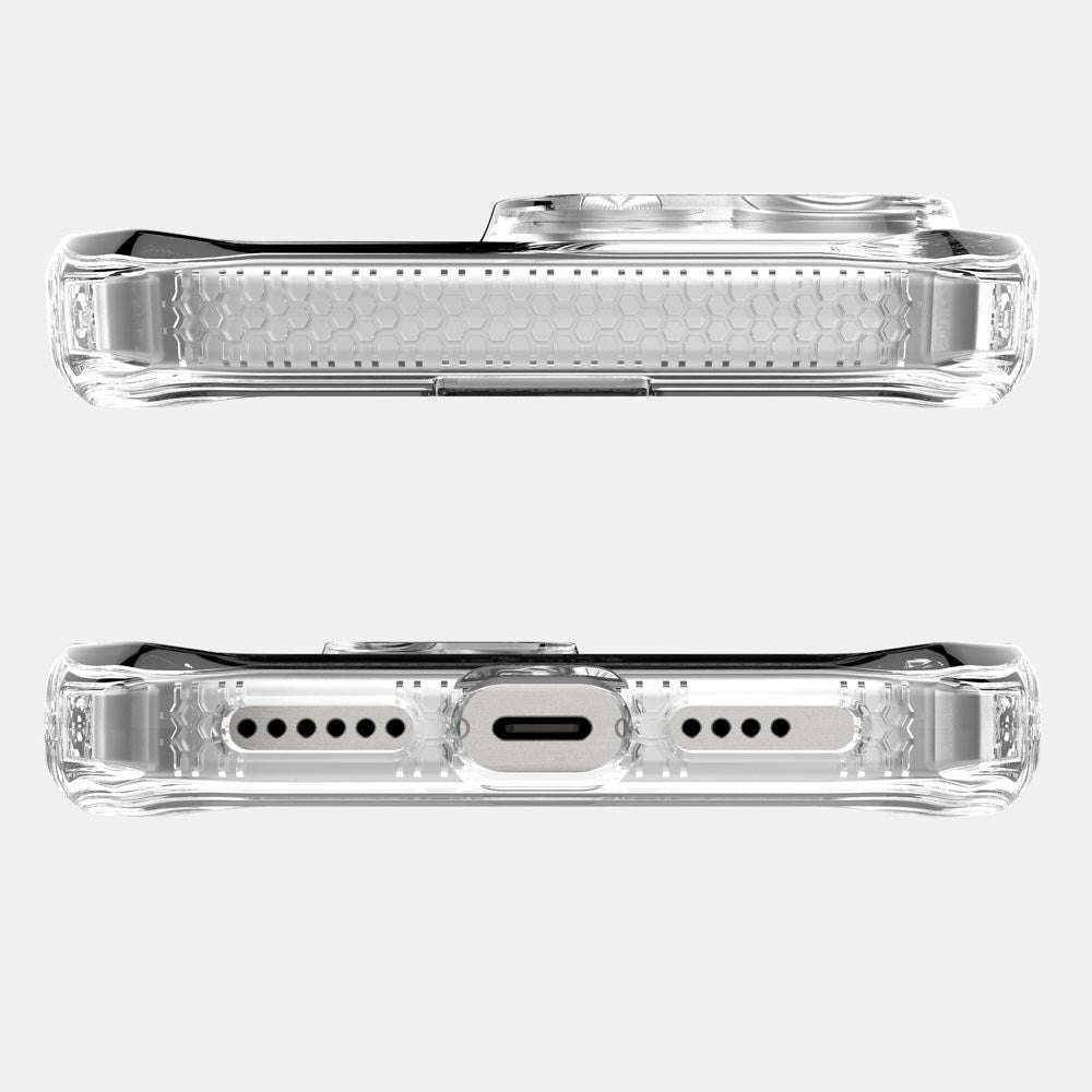 iPhone 16 Pro ITSKINS Hybrid MagClear Case - MagSafe Kompatibel - Gennemsigtig