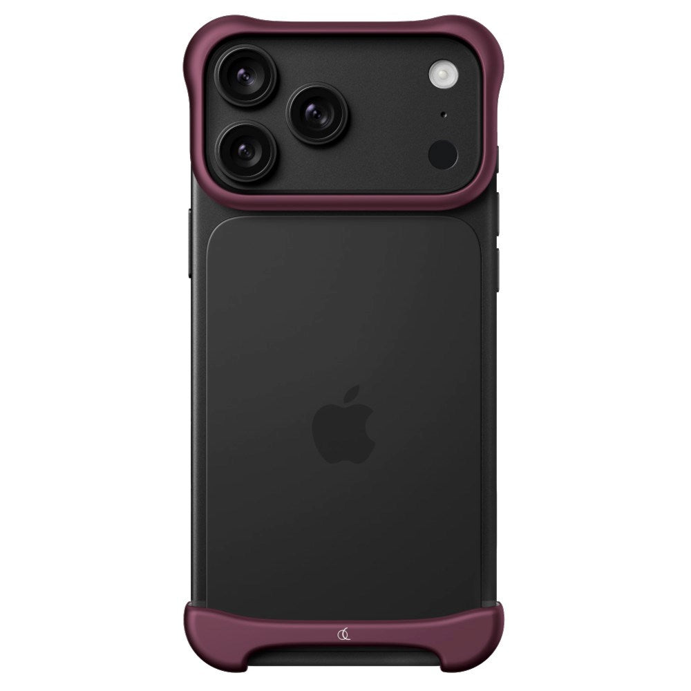 Arc Pulse Aluminum Bumper Cover - iPhone 18 Pro - Matte Dark Red