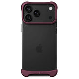 Arc Pulse Aluminum Bumper Cover - iPhone 18 Pro - Matte Dark Red