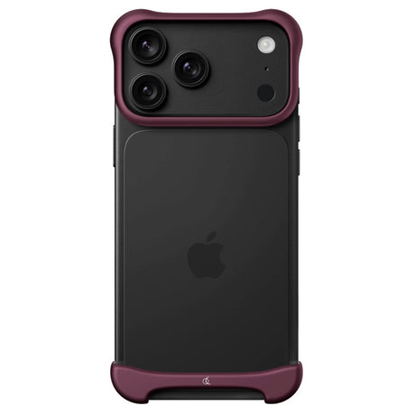 Arc Pulse Aluminum Bumper Cover - iPhone 18 Pro - Matte Dark Red