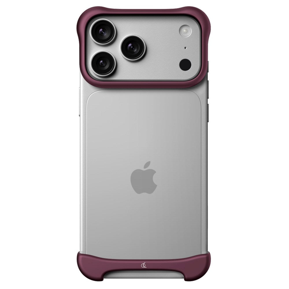 Arc Pulse Aluminum Bumper Cover - iPhone 18 Pro - Matte Dark Red