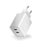Hune Huron 45W Vægoplader - 2 x USB-C - Hvid