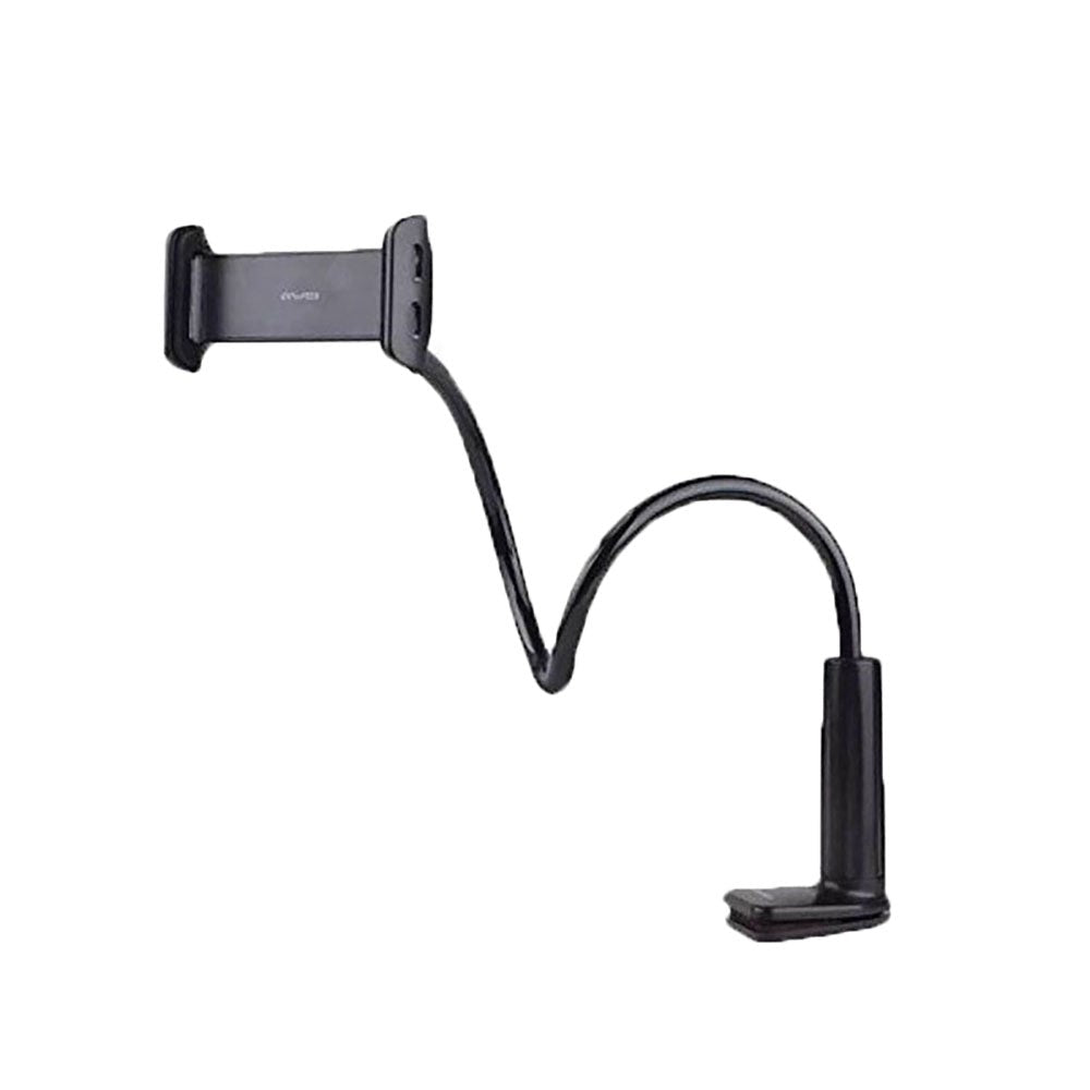 Awei Skrivebords Holder Til Mobil / Tablet - Max Størrelse: 120-200mm - Sort