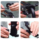 Awei X47 Universal Mobilholder til Cykel - Max Størrelse Mobil: 120-170mm - Sort