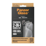 iPhone 15 Pro PanzerGlass 2-i-1 Bundle m. EasyAligner - Skærmbeskyttelse / Kamerabeskyttelse - Gennemsigtig / Sort