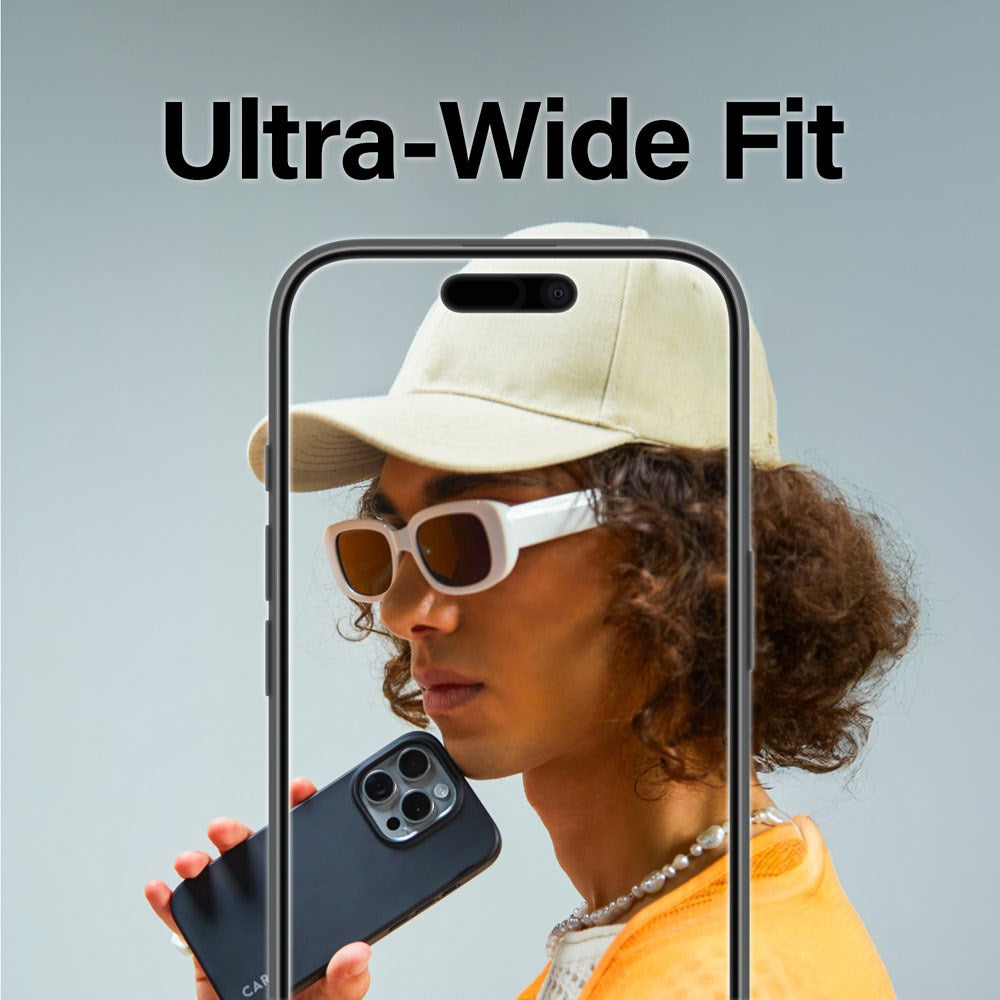 CARE By PanzerGlass iPhone 16 3-i-1 FLAGSHIP Bundle - Skærmbeskyttelse (UWF) / Bagsidecover / Kamerabeskyttelse - Gennemsigtig