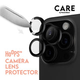 CARE By PanzerGlass iPhone 16 Pro Max 3-i-1 FLAGSHIP MagSafe Bundle - Privacy Skærmbeskyttelse (UWF) / Bagsidecover / Kamerabeskyttelse - Gennemsigtig / Sort