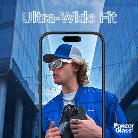 iPhone 16 Pro PanzerGlass 2-i-1 Bundle m. EasyAligner - Skærmbeskyttelse / Kamerabeskyttelse - Gennemsigtig / Sort