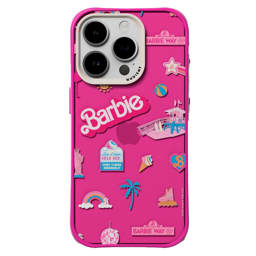 Nudient Form Case iPhone 15 Pro Bagside Cover - Barbie Board