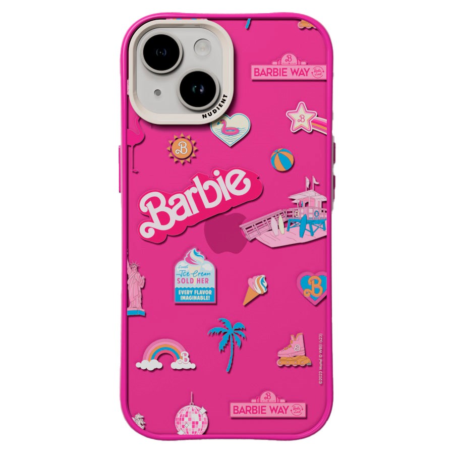 Nudient Form Case iPhone 15 Bagside Cover - Barbie Board