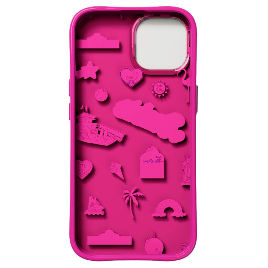 Nudient Form Case iPhone 15 Bagside Cover - Barbie Board