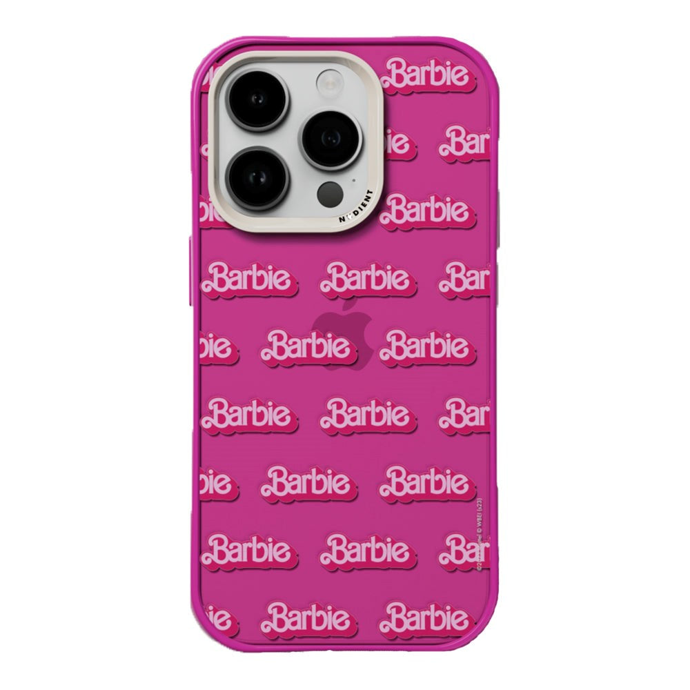 Nudient Form Case iPhone 14 Pro Bagside Cover - Barbie Grid