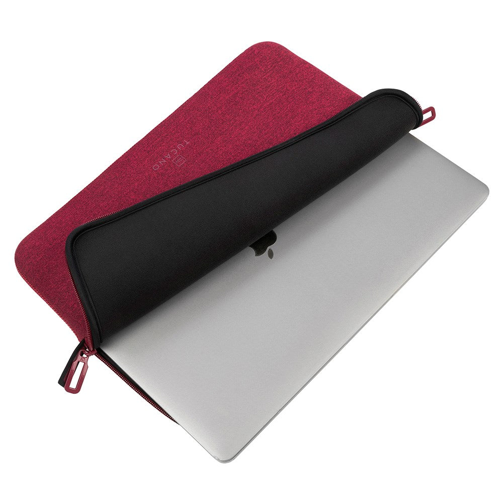 Tucano Second Skin Neopren 15.6" (38 x 25 cm) Computer Sleeve - Melange - Mørkerød