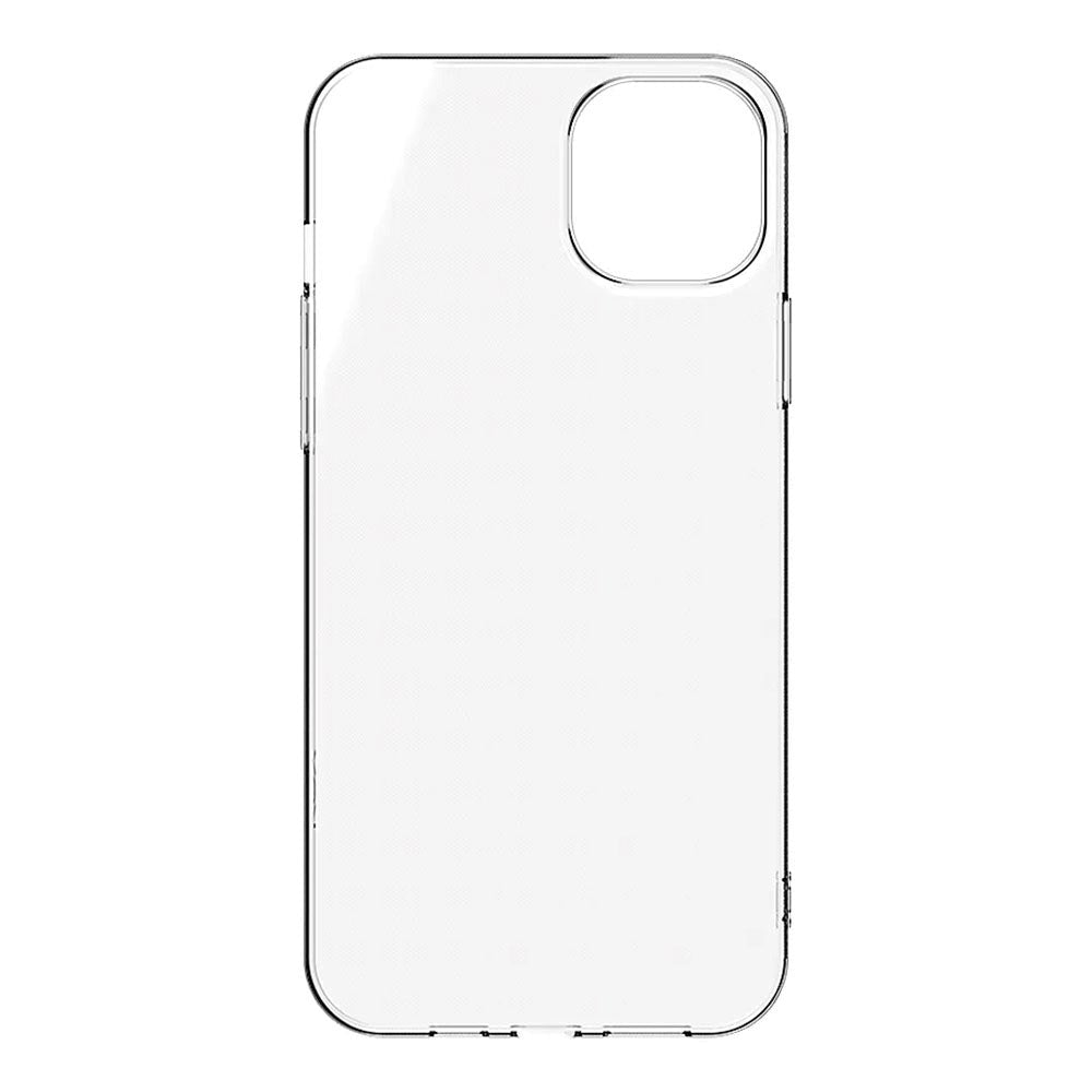 iPhone 14 Plus Key Silicone Soft Bagside Cover - Gennemsigtig