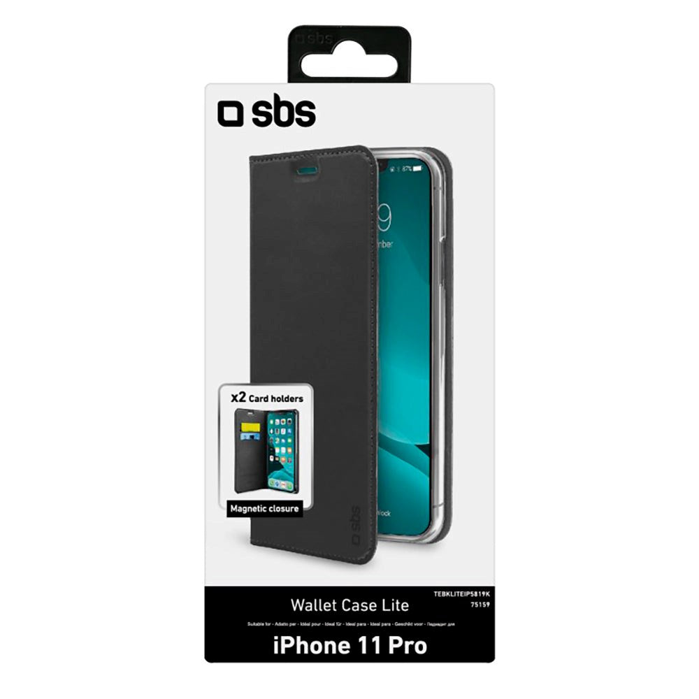 iPhone 11 Pro SBS Wallet Lite Cover - Sort