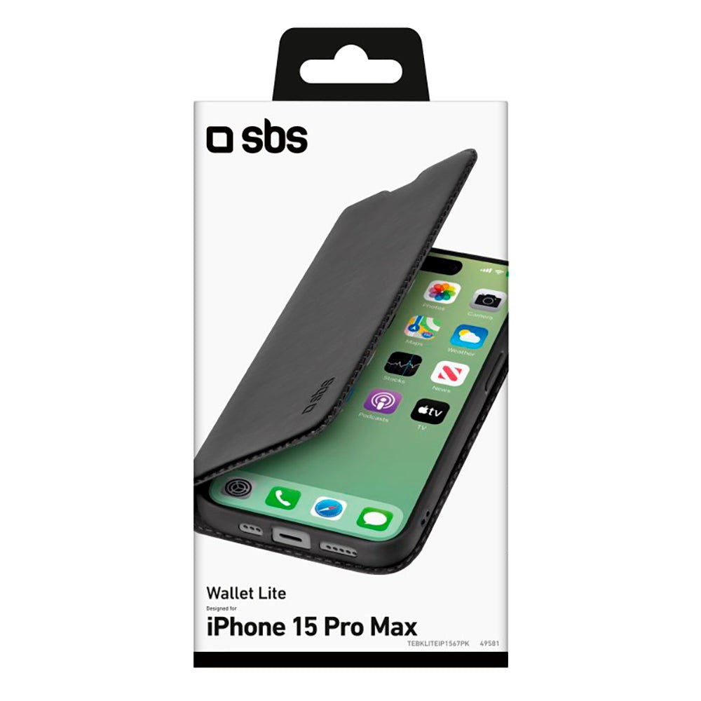 iPhone 15 Pro Max SBS Wallet Lite Cover - Sort