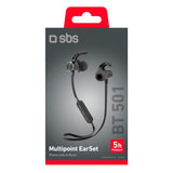 SBS BT501 Magnetisk Bluetooth In-Ear Multipoint Høretelefoner - Sort