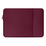 Tech-Protect MacBook / Laptop Neopren Sleeve 15-16" (36.5 x 25.5 cm) m. Ekstra Lomme - Vinrød