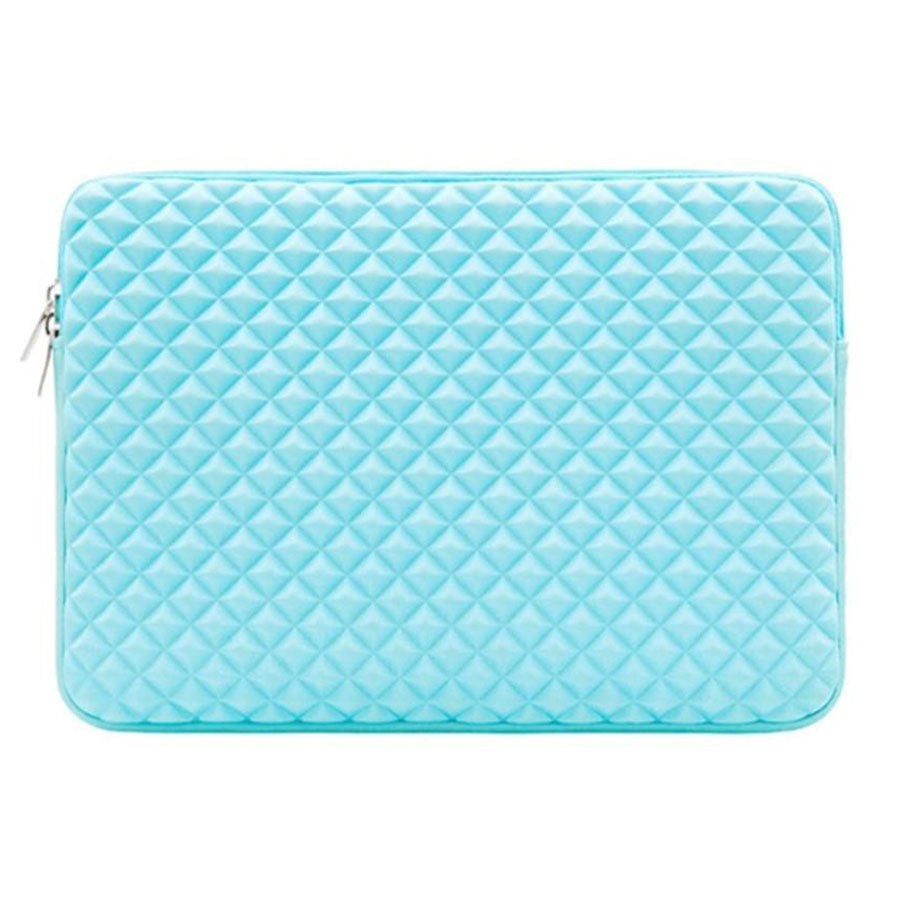 Shockproff Grid Sleeve (13") til Macbook/Bærbar (34 x 24.5 cm) - Lyseblå