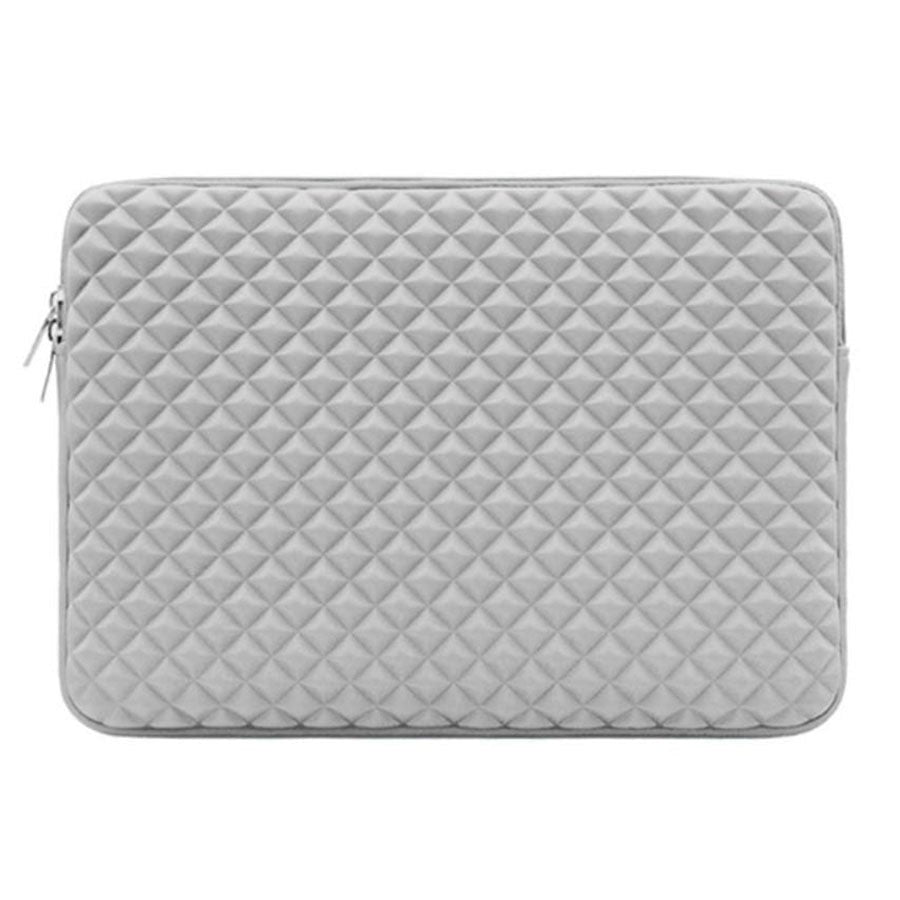 Shockproff Grid Sleeve (13") til Macbook/Bærbar (34 x 24.5 cm) - Grå