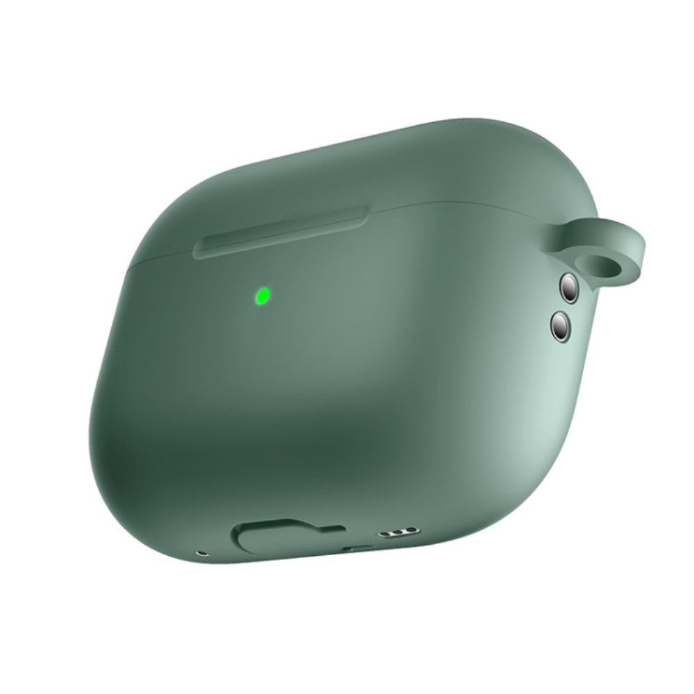 Apple Airpods Pro 2nd Gen (2022) Silikone Cover m. Hage - Grøn