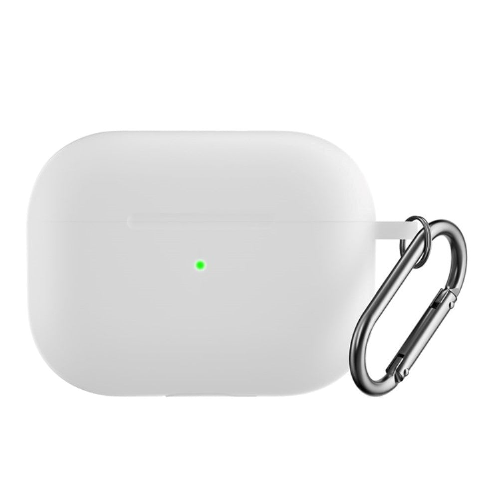 Apple Airpods Pro 2nd Gen (2022) Silikone Cover m. Hage - Hvid