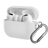 Apple Airpods Pro 2nd Gen (2022) Silikone Cover m. Hage - Hvid