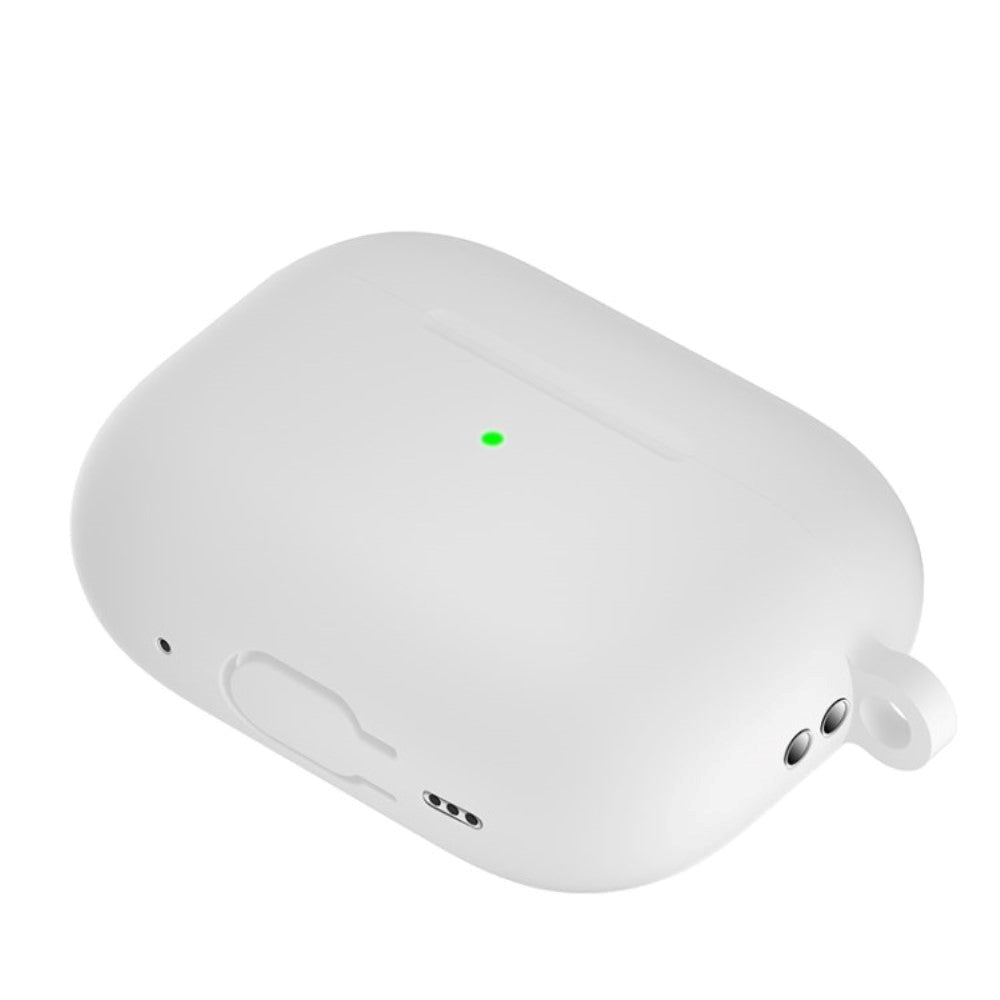 Apple Airpods Pro 2nd Gen (2022) Silikone Cover m. Hage - Hvid