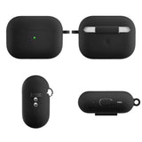 Apple Airpods Pro 2nd Gen (2022) Silikone Cover m. Hage - Sort