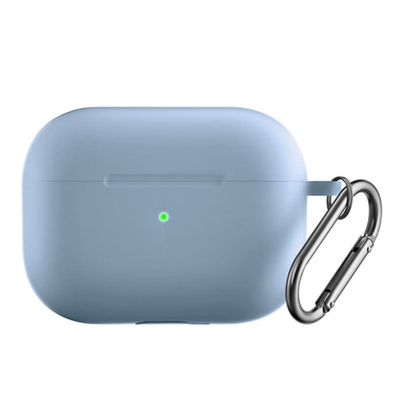 Apple Airpods Pro 2nd Gen (2022) Silikone Cover m. Hage - Lyseblå