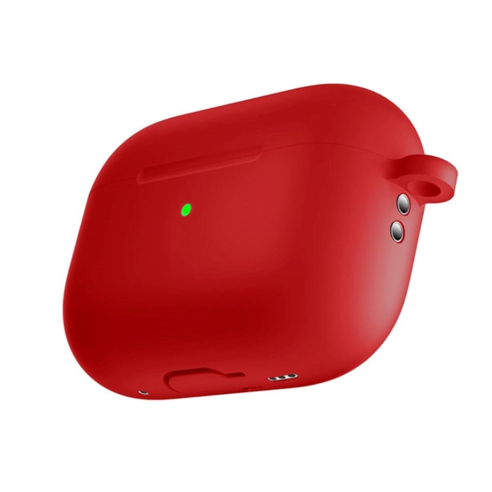 Apple Airpods Pro 2nd Gen (2022) Silikone Cover m. Hage - Rød