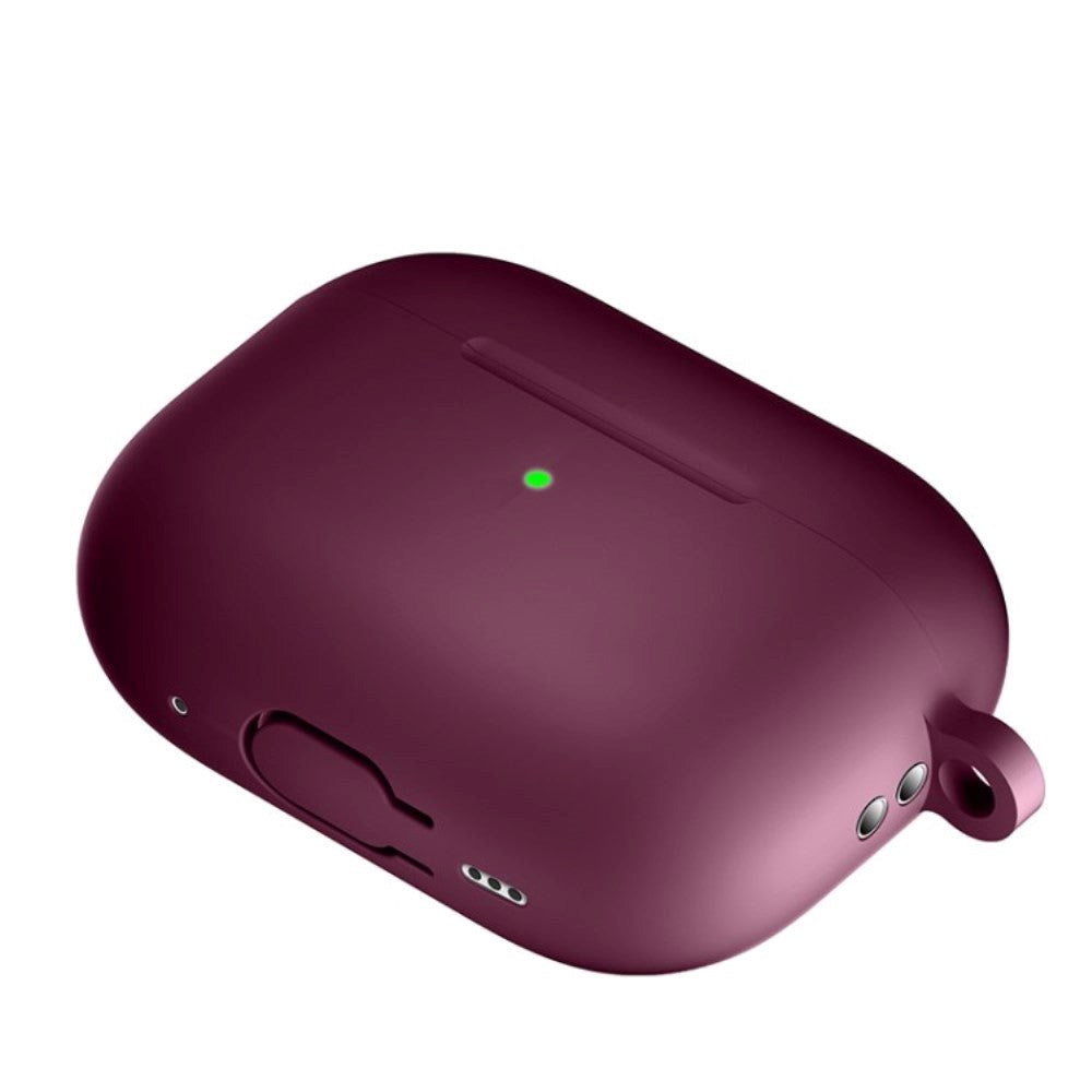 Apple Airpods Pro 2nd Gen (2022) Silikone Cover m. Hage - Bordeaux