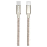 GreyLime 60W Braided USB-C til USB-C Kabel 1 meter - Beige