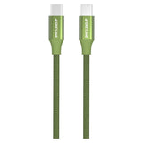 GreyLime Braided USB-C til USB-C Kabel 2 meter - Grøn