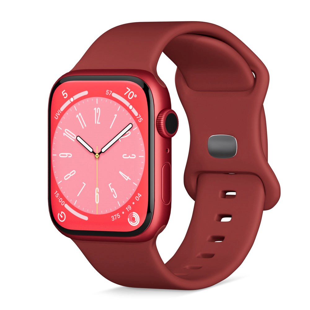 Apple Watch (42/44/SE/45/46/49mm) Epico Silikone Urrem - Rød