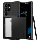 Samsung Galaxy S24 Ultra Spigen Slim Armor CS Cover - Sort