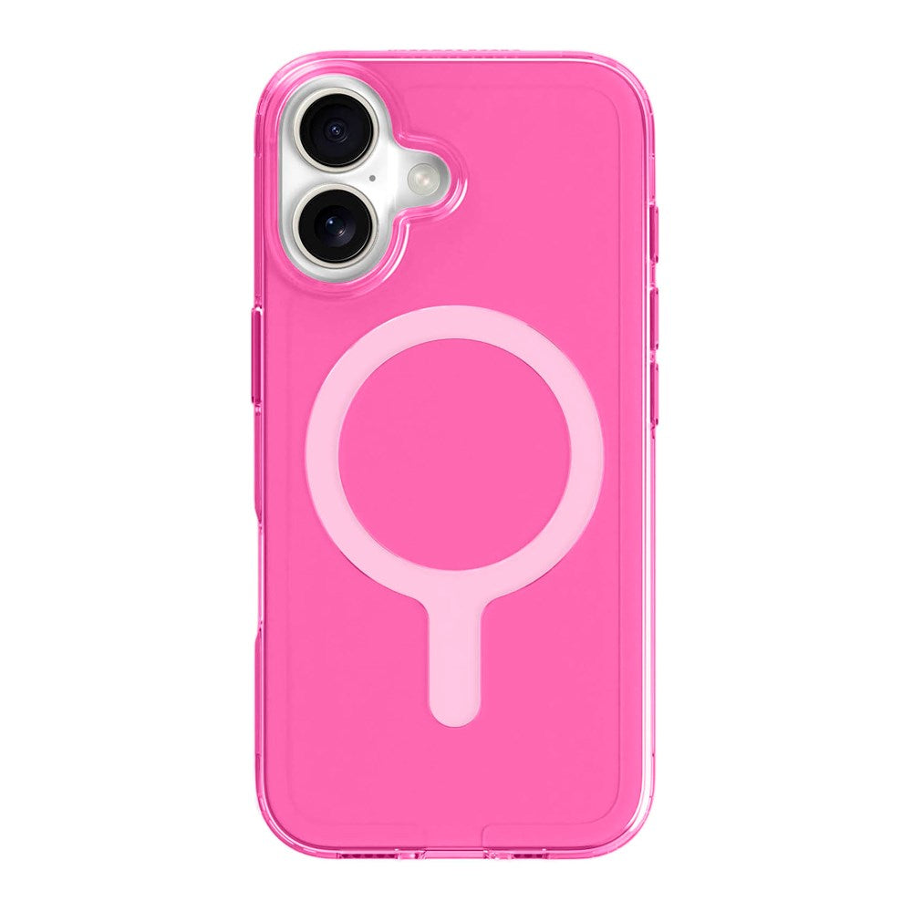 agood company iPhone 16 CLRPRTCT 100% Genbrugs Plastik Case - Transparent / Candy Pink