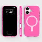 agood company iPhone 16 CLRPRTCT 100% Genbrugs Plastik Case - Transparent / Candy Pink