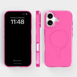 agood company iPhone 16 CLRPRTCT 100% Genbrugs Plastik Case - Transparent / Candy Pink