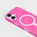 agood company iPhone 16 CLRPRTCT 100% Genbrugs Plastik Case - Transparent / Candy Pink