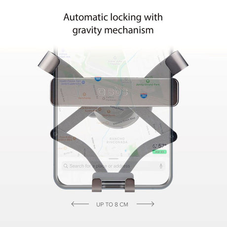 SBS Gravity Pro Mobilholder til Bil - Max Mobil: 80mm - Grå