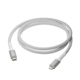 dbramante1928 Bæredygtigt Flettet USB-C til Lightning Opladningskabel - 36W - 2M - Hvid