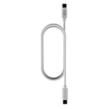 Upström Cirkulär USB-C til USB-C Kabel 100W - 1.2m - Hvid