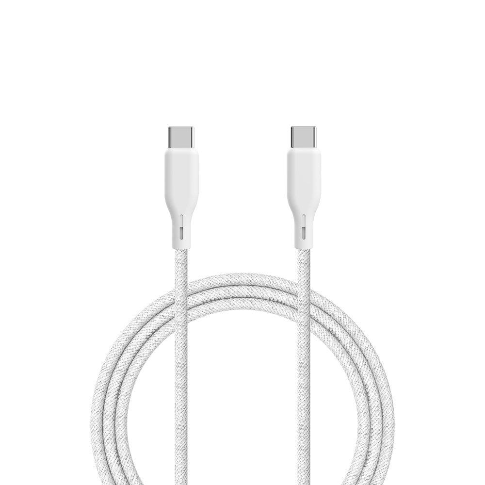 ËSSENTIALS by Upström USB-C til USB-C Kabel 100W 2.5m - Hvid