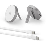 dbramante1928 Qi2 25W Trådløs Magnetisk Oplader - Kickstand - MagSafe Kompatibel - Aluminium