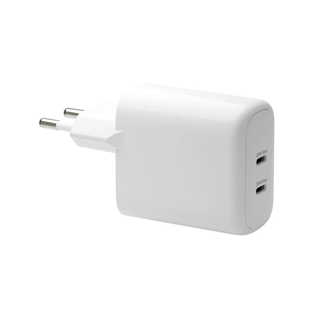 2 x USB-C 20W - dbramante1928 EU Vægoplader - Hvid